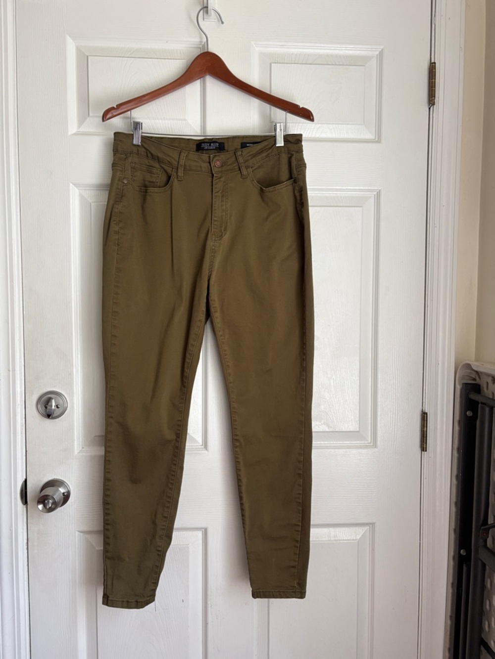Judy Blue Olive Green Slim Fit Stretch Pants Size 16W